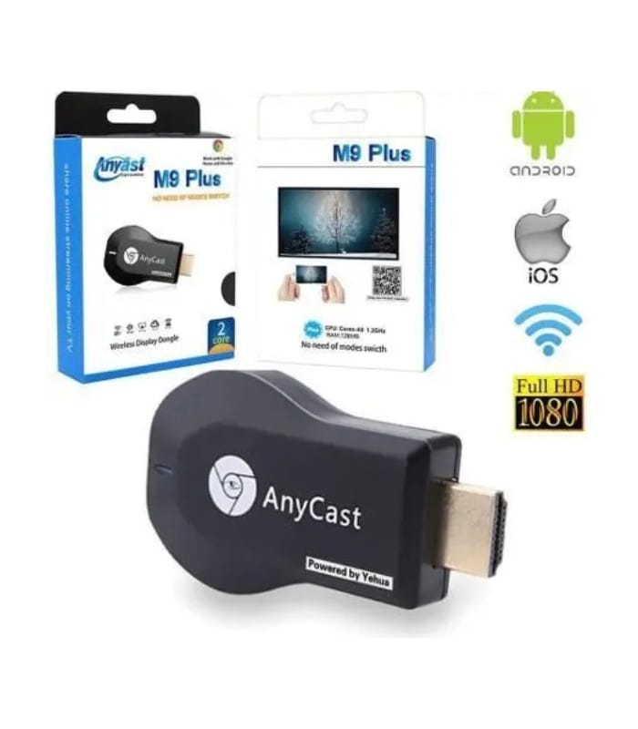 AnyCast M9 Plus 2Core 1080P Hdmi WiFi Display TV Dongle Cpu Lahore Pakistan
