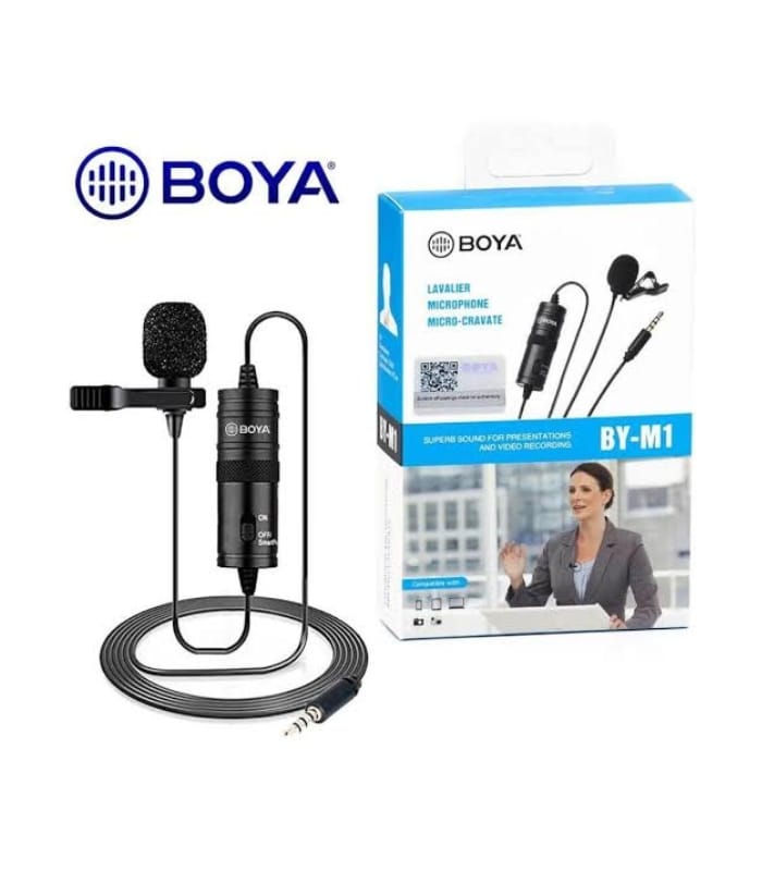Boya BY M1 Directional Lavalier Microphone Lahore Pakistan