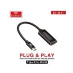 Earldom ET-W11 Type-C To HDMI Adapter 4K Lahore Pakistan