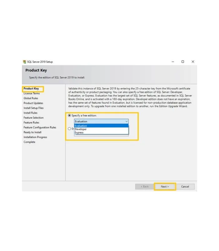 Microsoft SQL Server Standard 2019 license Key
