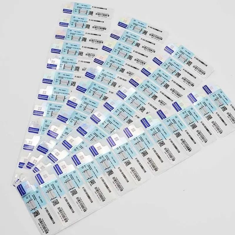 Microsoft Windows 10 Professional Key Coa Win 10 PRO Key License Sticker Label