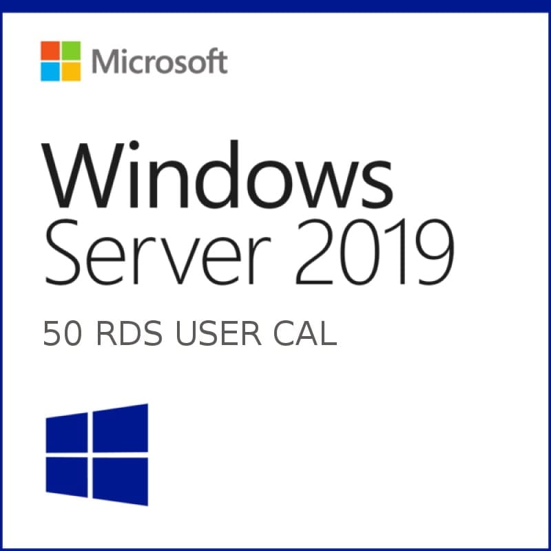 Microsoft Windows Server 2019 50 Users CALs Lifetime License Key