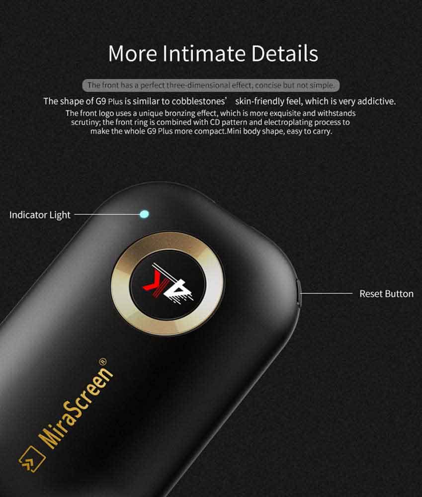 Mira Screen G9 Plus 5G 4K Wireless Display Dongle