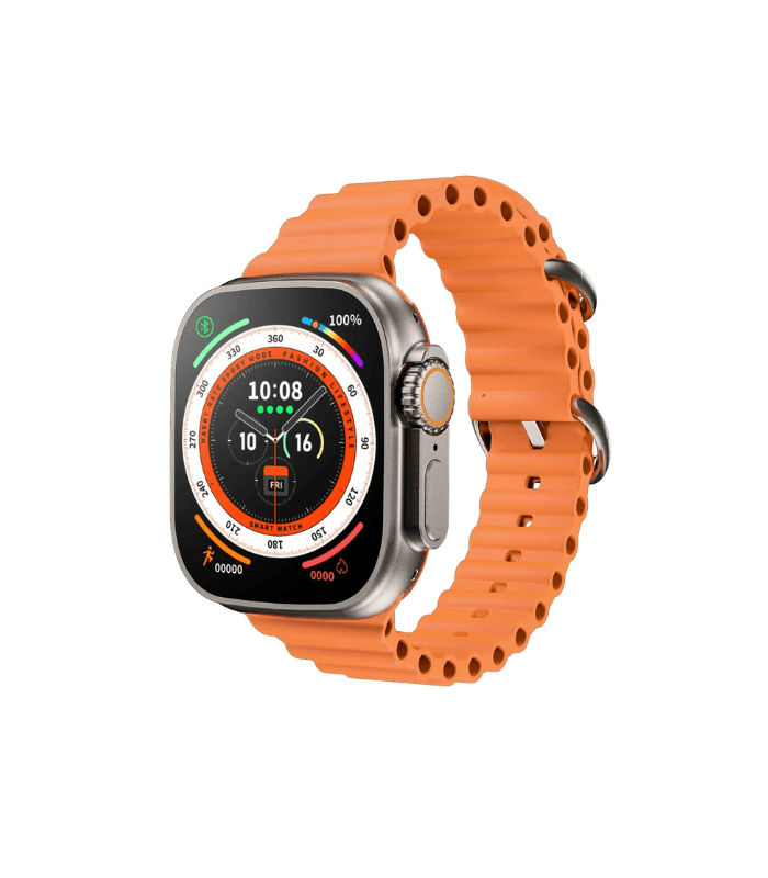 X8 Ultra Smartwatch 49MM With Bluetooth Calling ORANGE-Black Lahore Pakistan