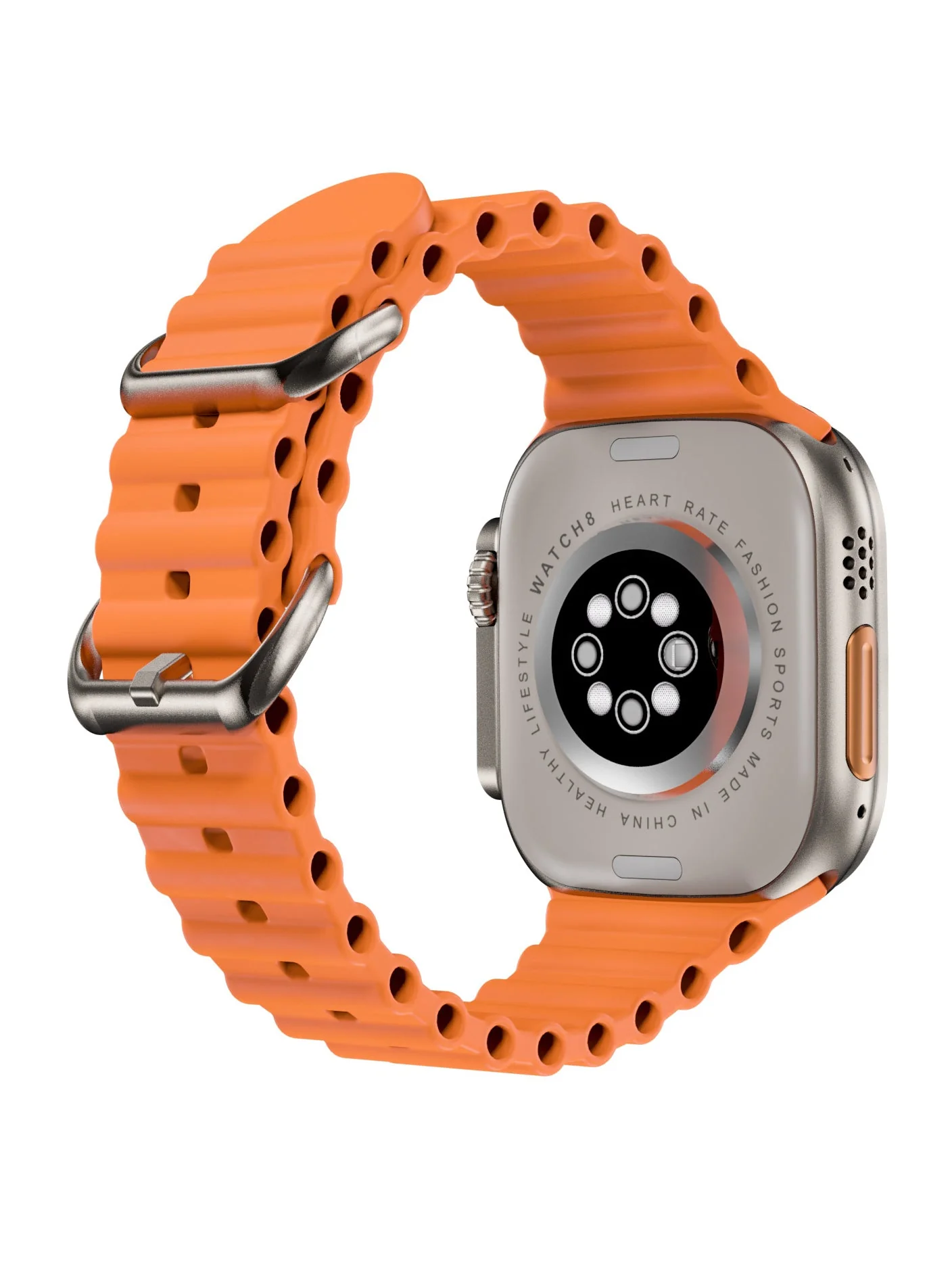X8 Ultra Smartwatch 49MM With Bluetooth Calling ORANGE-Black