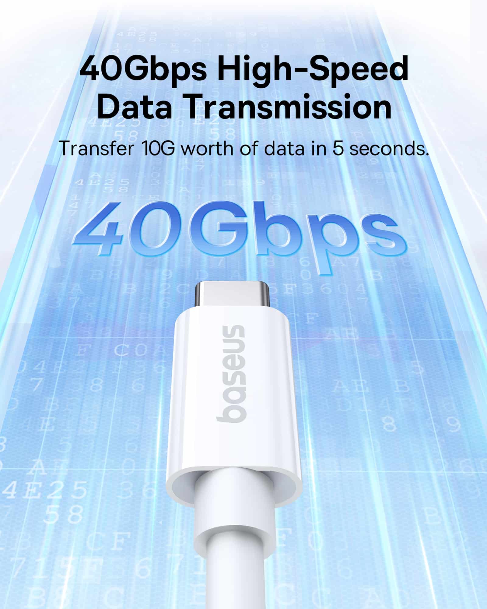 Baseus Superior Series 2 USB4 Full-Function Fast Charging Cable Type-C to Type-C 240W