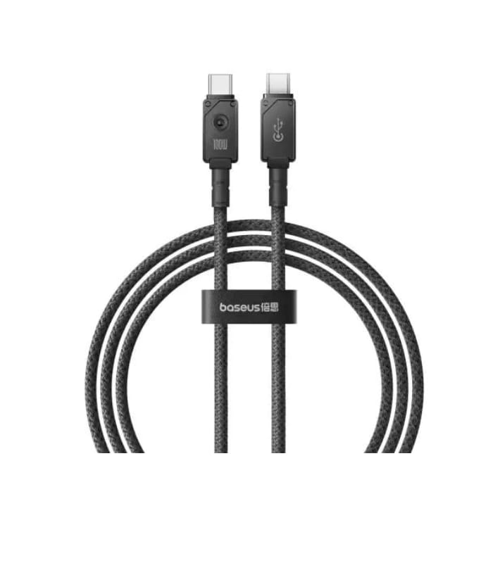 Baseus Unbreakable Series Fast Charging Data Cable Type-C to Type-C 100W 1M – Black Lahore Pakistan