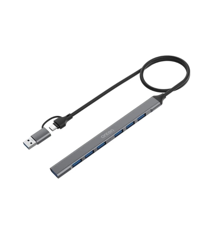 Onten USB+Type C To 7-Port USB Hub UCA9702 Lahore Pakistan
