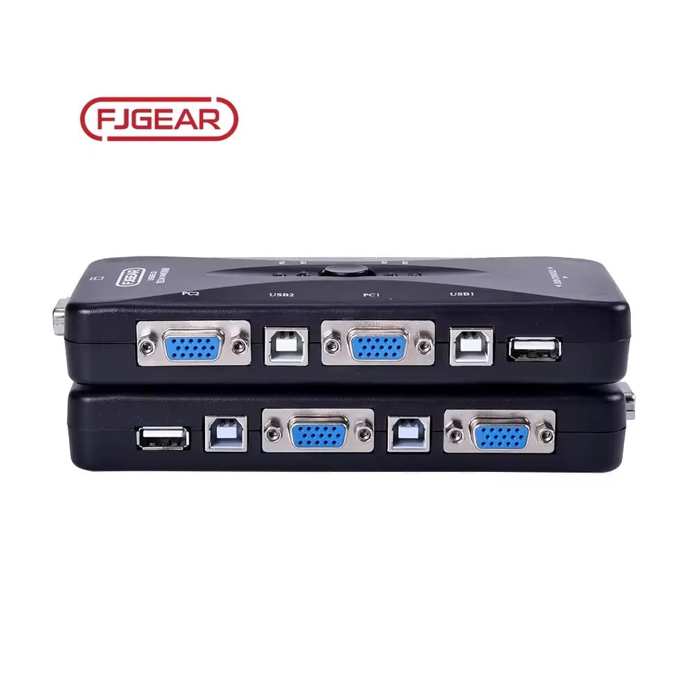 FJGEAR kvm switch USB 2.0 4