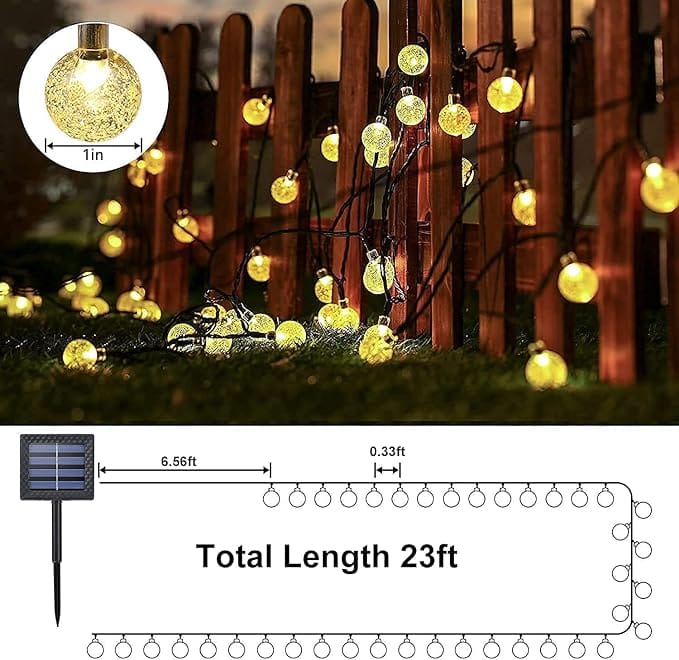 Lezonic Solar String Lights Outdoor Waterproof