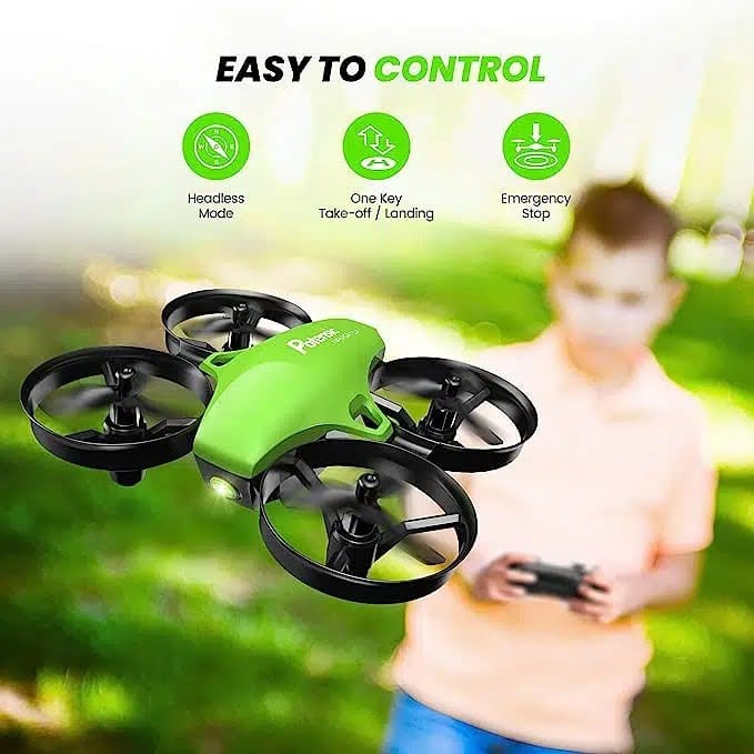 Potensic A20 Green Drone with Extra Two Batteries and Charger Line