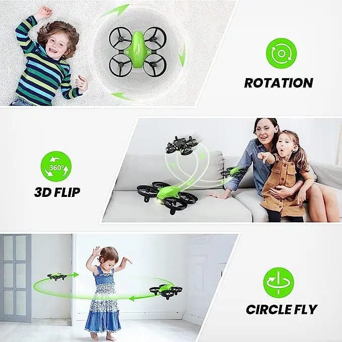 Potensic A20 Green Drone with Extra Two Batteries and Charger Line