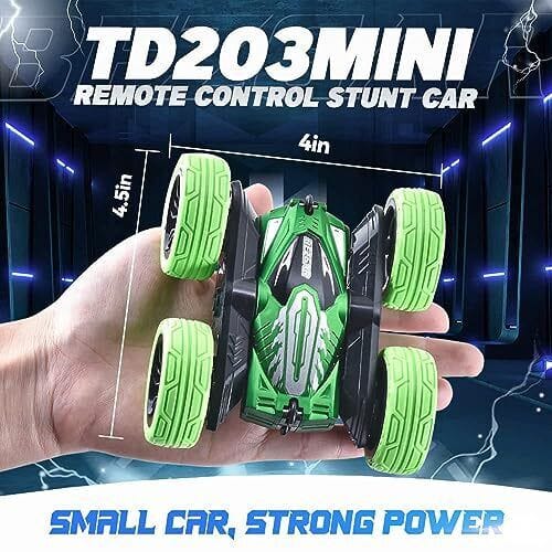 Age Range: Suitable for boys aged 4-7 years old, providing age-appropriate fun and development. 2.4GHz Frequency: This allows for smooth, interference-free control of the car, with a good range and the ability for multiple cars to be used simultaneously without interference. Double-Sided Design: The car can drive on both sides, offering more versatility in play. If it flips over, it can keep going without interruption. 360° Flips: The car is capable of performing impressive 360-degree flips, which makes it a thrilling toy for young adventurers. Durable Build: Built to withstand rough play and crashes, ensuring it lasts even in the hands of energetic children. Easy to Control: The controls are simple and intuitive, making it easy for younger kids to navigate. Color: The car comes in a bright blue color, appealing to children who enjoy vibrant, eye-catching designs.