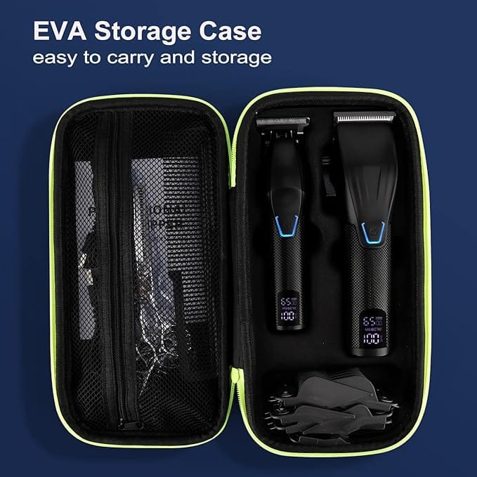 Suttik Professional Hair Clipper and Trimmer Set, Barber Clippers Set for Men Professional Kit