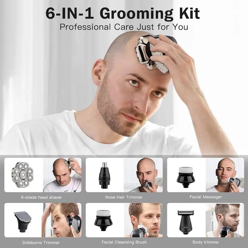 Yebicola 4D Head Shavers for Bald Men, Upgraded 9 Floating Heads