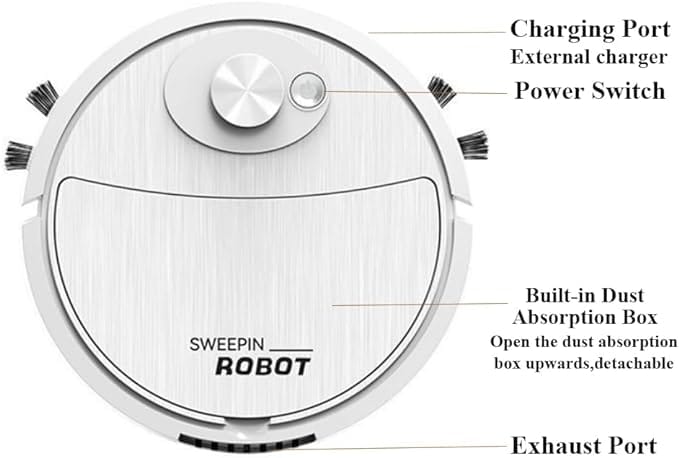 Automatic Robot Vacuum Cleaner – Rechargeable Household Robot Vacuum Cleaner