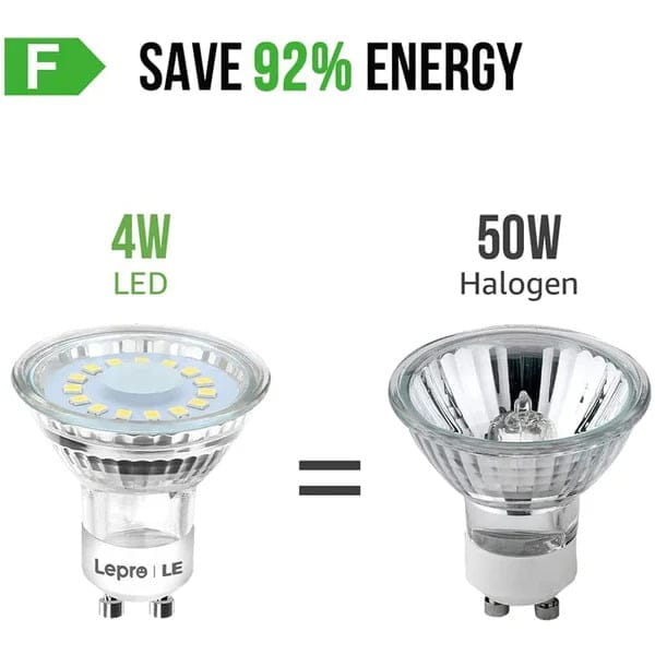 Lepro LE 4W GU10 LED Light Bulbs 10 Pack | PR200060-DW-EU-10