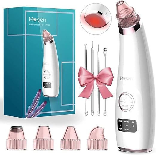 Mosen M1905 Blackhead Remover -Pink,5 Adjustable Level