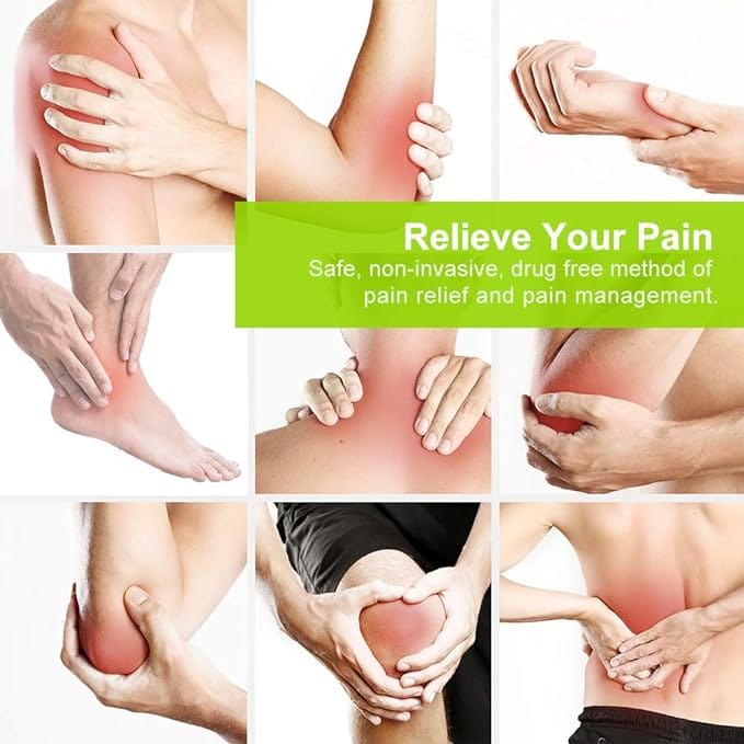 AUVON Rechargeable TENS Unit Muscle Stimulator, 24 Modes 4th Gen TENS Machine with 8pcs 2″x2