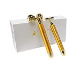 Amirce Face Massager Roller Golden 3D Roller Electric Facial Roller and T Shape Lahore Pakistan