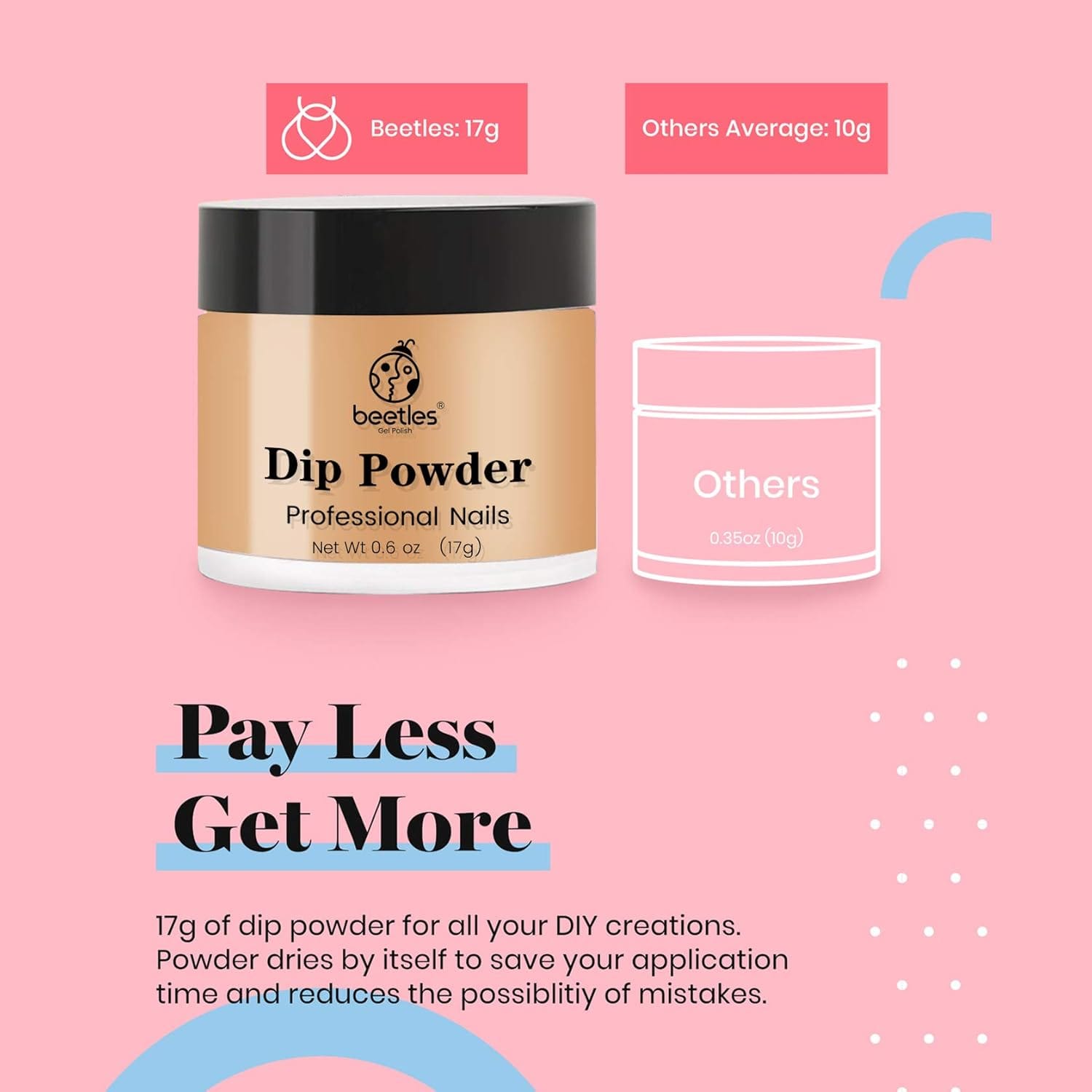 Beetles Dip Powder Nail Kit Starter – Nude 6 Colors