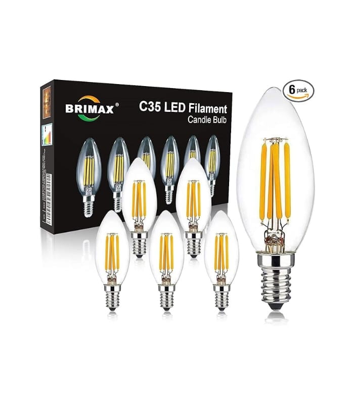 BRIMAX C35 LED Bulbs, 6W Candelabra Led Bulbs Dimmable, E12 Lahore Pakistan