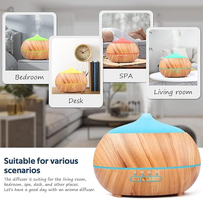 Diffusers for Essential Oils Large Room 500ml Without Bottle