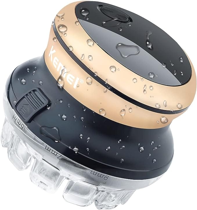 【Home Haircut Kit】 360° rotating cutter head, create professional short styles at home; Ultra sharp circular blades cut in any direction to deliver precise, safe results, and the unique lock in guide combs make it impossible to shift lengths mid cut 【USB Rechargeable and Portable】USB Fast charge in 1.5h, you can plug into the USB interface to charge, it can use up to 60mins. Cordless hair clipper for men, compact light-size, easy to carry, and put in the bag, great for travel or business trips 【Comes with Guide Combs】This shortcut pro self-haircut kit comes with 2 adjustable guide combs(5/7/9/15/17/19mm) for hair trimmer. A precision cutting system makes it a wonderful trimmer. 【Waterproof And Easy To Maintain】Waterproof design, Trimmed hair can be washed directly under the tap.