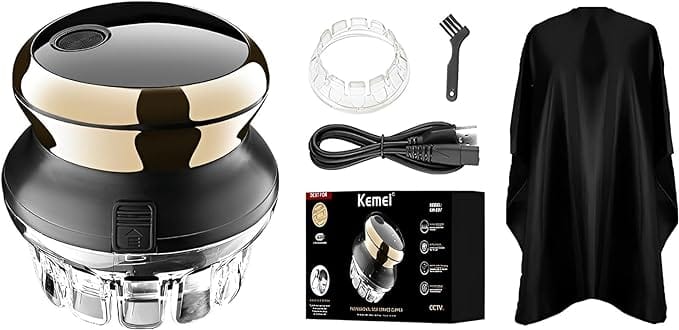 【Home Haircut Kit】 360° rotating cutter head, create professional short styles at home; Ultra sharp circular blades cut in any direction to deliver precise, safe results, and the unique lock in guide combs make it impossible to shift lengths mid cut 【USB Rechargeable and Portable】USB Fast charge in 1.5h, you can plug into the USB interface to charge, it can use up to 60mins. Cordless hair clipper for men, compact light-size, easy to carry, and put in the bag, great for travel or business trips 【Comes with Guide Combs】This shortcut pro self-haircut kit comes with 2 adjustable guide combs(5/7/9/15/17/19mm) for hair trimmer. A precision cutting system makes it a wonderful trimmer. 【Waterproof And Easy To Maintain】Waterproof design, Trimmed hair can be washed directly under the tap.