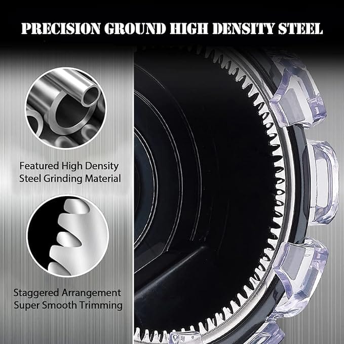 【Home Haircut Kit】 360° rotating cutter head, create professional short styles at home; Ultra sharp circular blades cut in any direction to deliver precise, safe results, and the unique lock in guide combs make it impossible to shift lengths mid cut 【USB Rechargeable and Portable】USB Fast charge in 1.5h, you can plug into the USB interface to charge, it can use up to 60mins. Cordless hair clipper for men, compact light-size, easy to carry, and put in the bag, great for travel or business trips 【Comes with Guide Combs】This shortcut pro self-haircut kit comes with 2 adjustable guide combs(5/7/9/15/17/19mm) for hair trimmer. A precision cutting system makes it a wonderful trimmer. 【Waterproof And Easy To Maintain】Waterproof design, Trimmed hair can be washed directly under the tap.