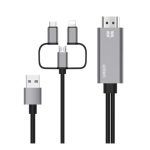 Onten Lightning/ USB-C/ microUSB To HDMI Cable 1.8M OTN-7537A Lahore Pakistan