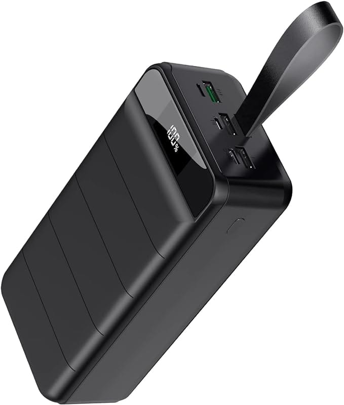 Power Bank 50000mAh, 22.5W PD Quick Charge Portable Charger with 4 Outputs & 3 Inputs & Flashlight and LED Display