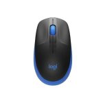 Logitech M190 Full Size Curve Wireless Mouse Blue
