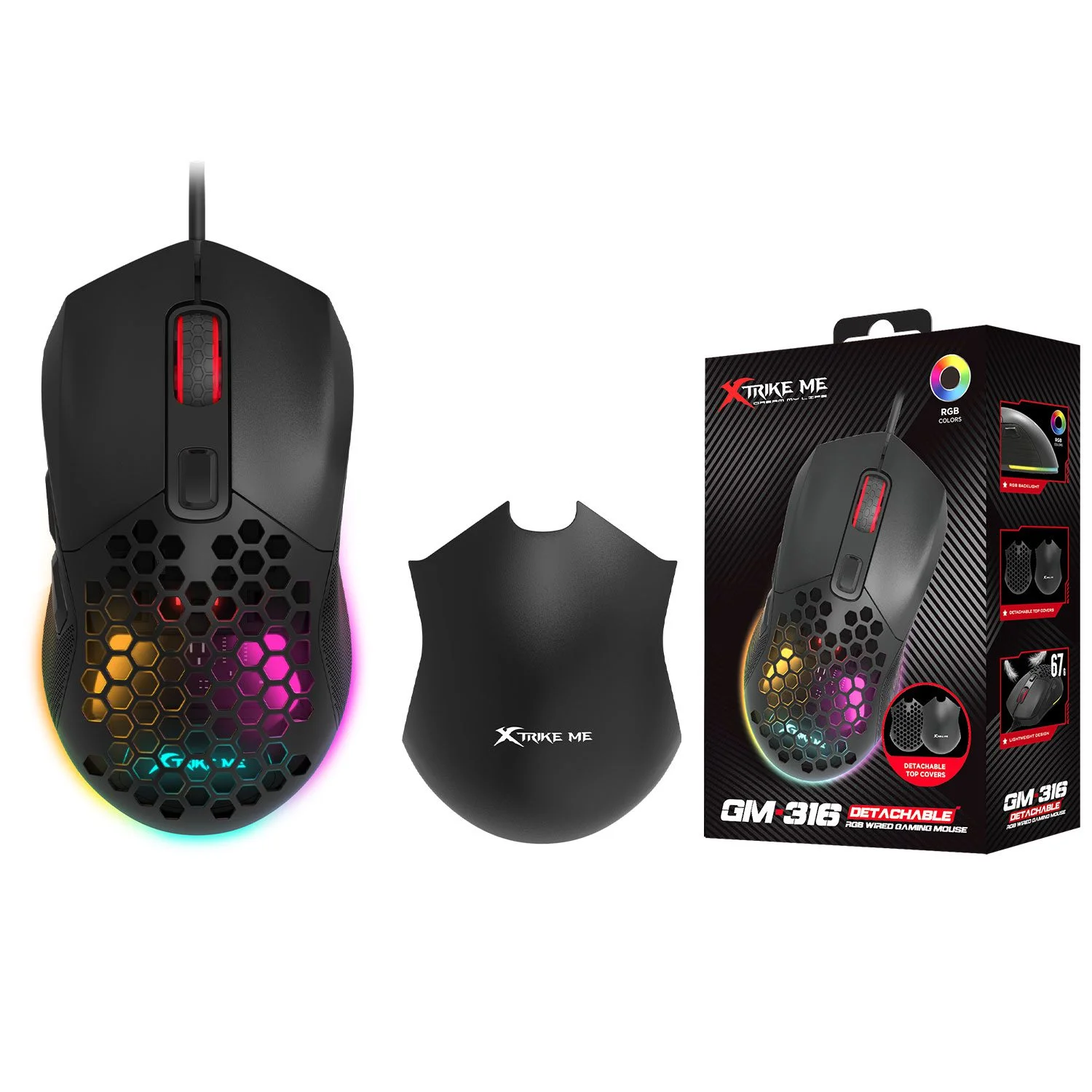 Xtrike-Me GM-316 Wired 7 Buttons RGB Gaming Mouse
