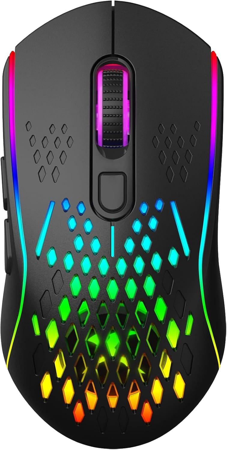 xtrike me XRITKE Gaming Mouse RGB 2.4G Wireless+Wired Dual Modes Mouse