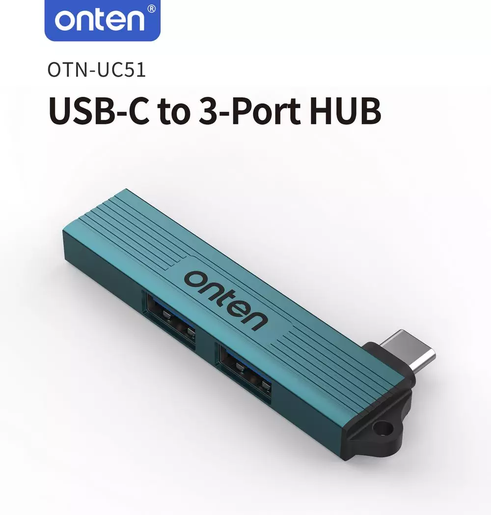 Onten UC51 3 in 1 Type-C to USB HUB