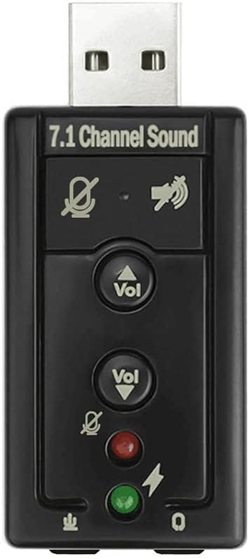 Sound Card 7.1 Channel USB External Audio Adapter