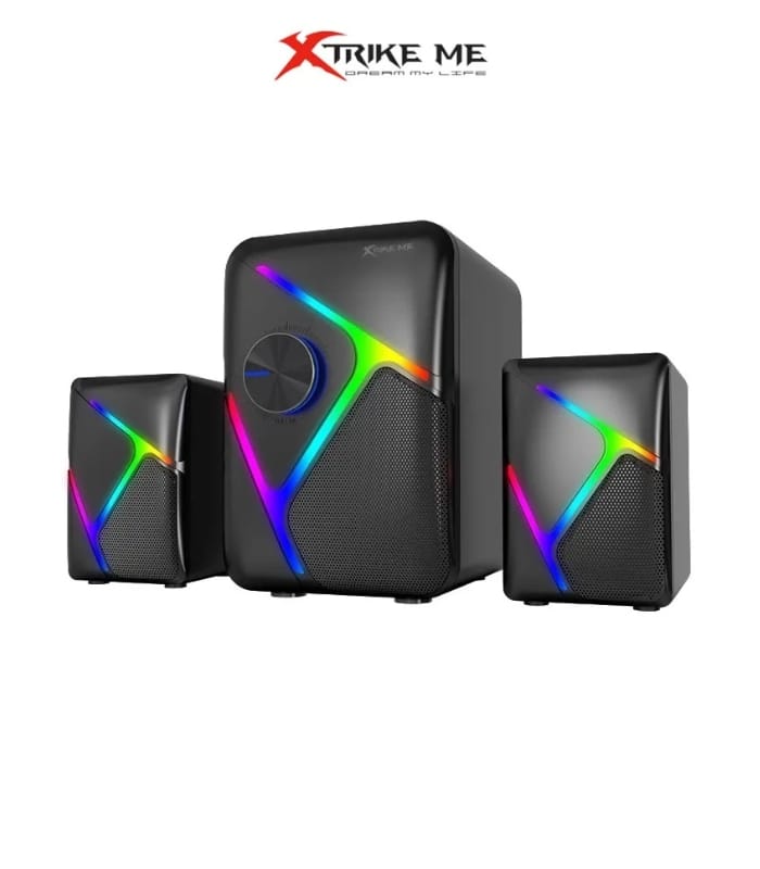 Xtrike Me SK-610 2.1 Stereo Wired RGB Gaming Speakers with Subwoofer 11W Lahore Pakistan
