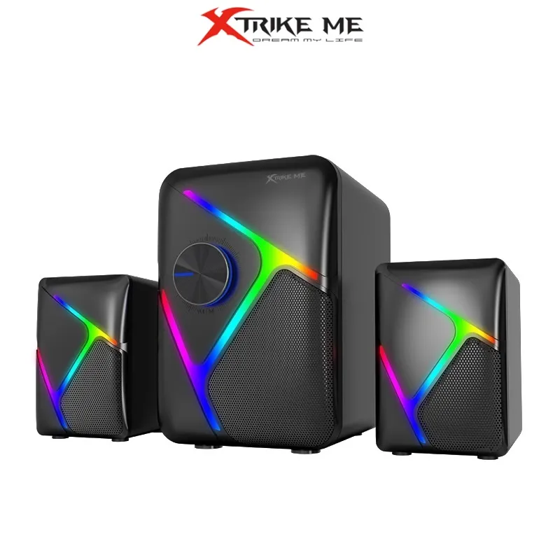 Xtrike Me SK-610 2.1 Stereo Wired RGB Gaming Speakers with Subwoofer 11W