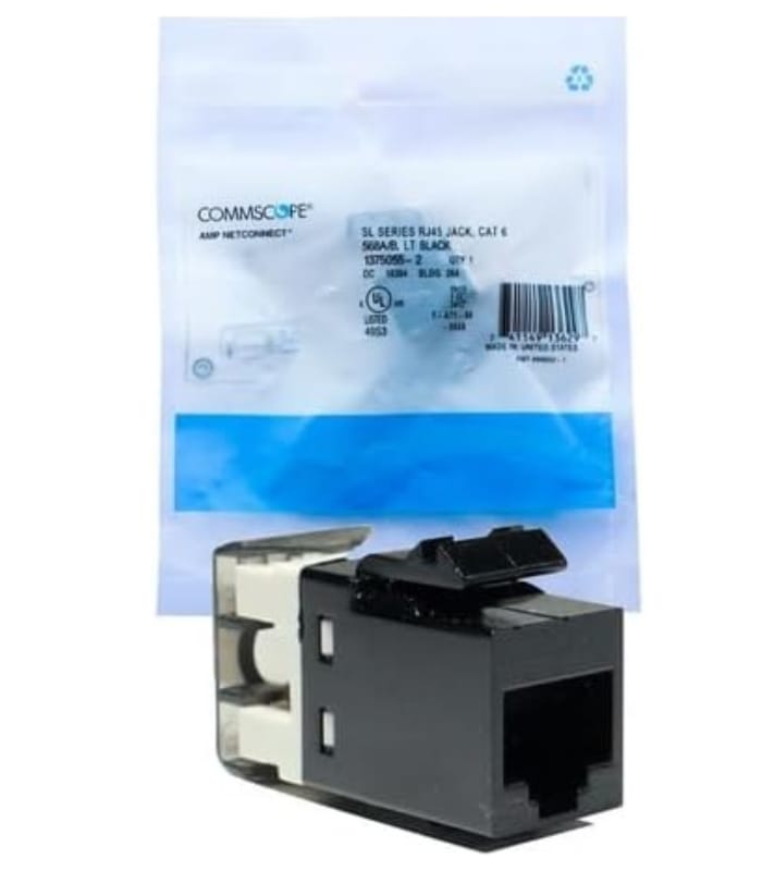 Cat6 Female Keystone Connector Commscope Amp RJ45 Lahore pakistan